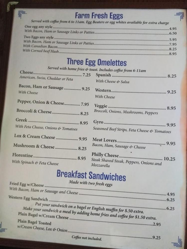 The Union Diner Menu